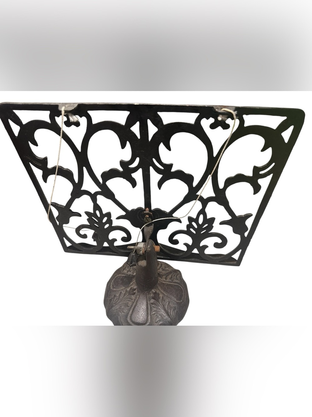 Cast iron Vintage Adjustable Book Holder Recipe Stand